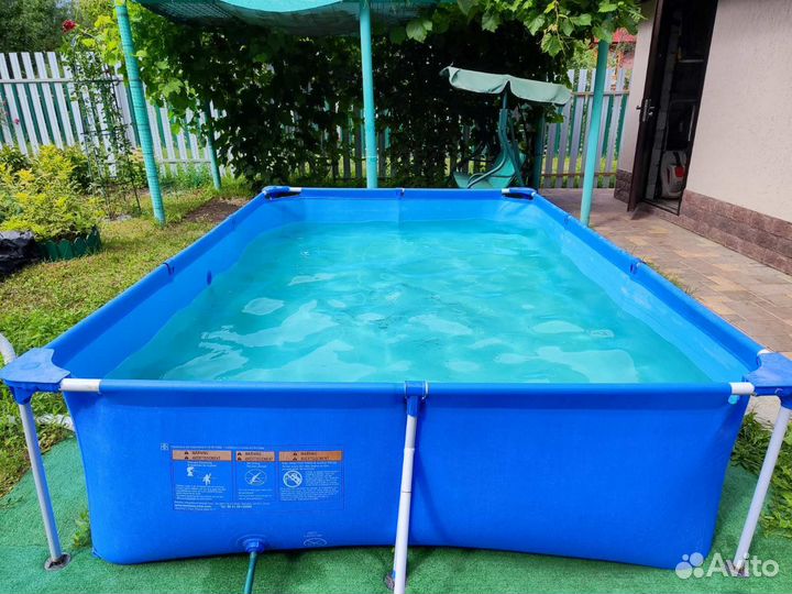 Каркасный бассейн прямоугольный бу