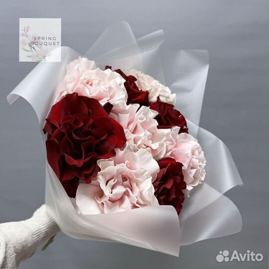 Букет пионовидные розы с доставкой