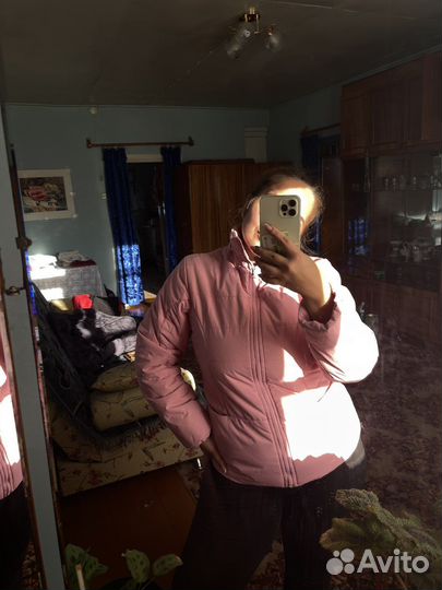 Куртка демисезонная розовая L 48
