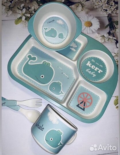 Бамбуковая посуда детская