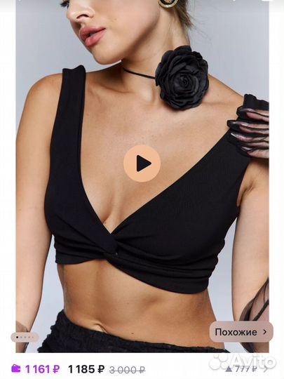 Топ майка с узлом