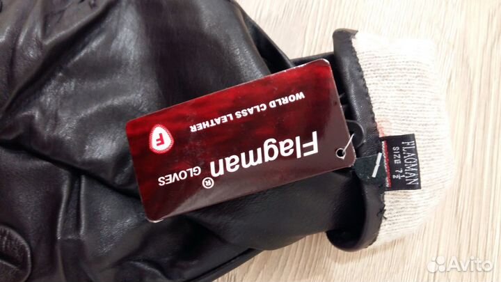 Перчатки женские кожаные новые р.7.5 высокие 42 см