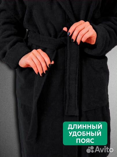 Махровый халат на заказ с вышивкой