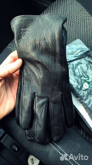 Перчатки кожаные