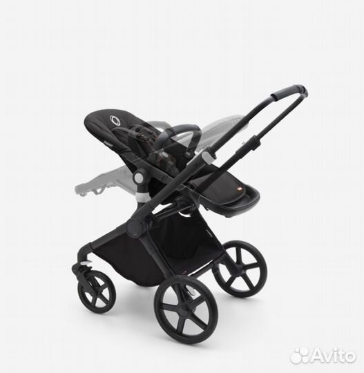 Bugaboo fox cub 2/1, шасси Black, Forest Green
