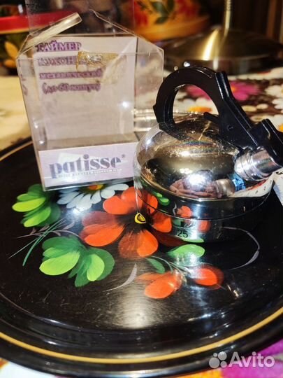 Таймер кухонный в форме чайника механический 60 мн