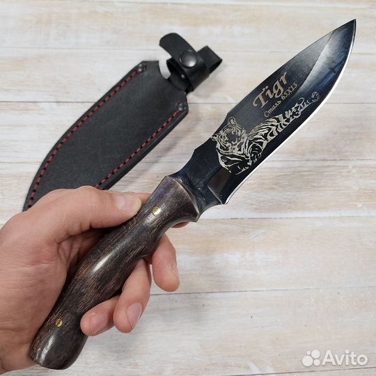 Нож Тигр-3 (орех) ст.65х13 (г.Кизляр)
