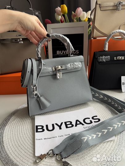 Сумка Hermes kelly 25 натуральная кожа