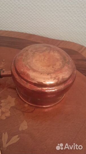 Медный ковш с крышкой Швеция
