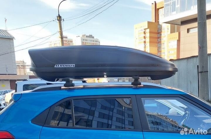 Автобокс на крышу 450 л. двусторонний усиленный