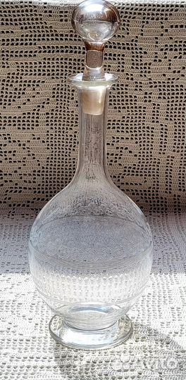 Графин хрусталь штоф декантер франция старинный