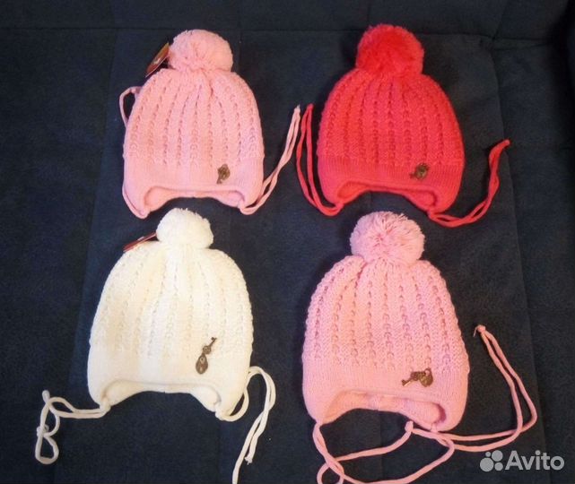Шапки для двойни от 0-3лет