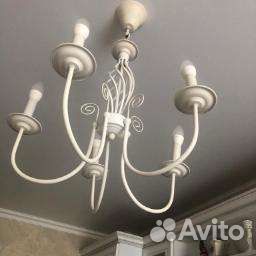 Установка люстр