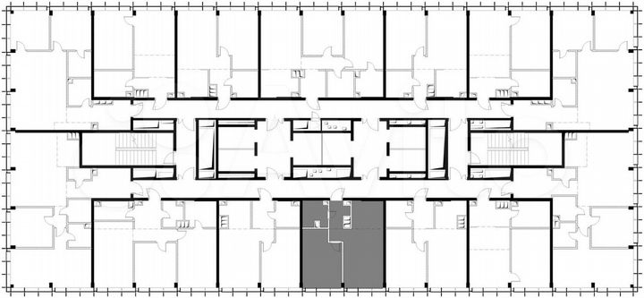 1-к. квартира, 43,4 м², 52/55 эт.