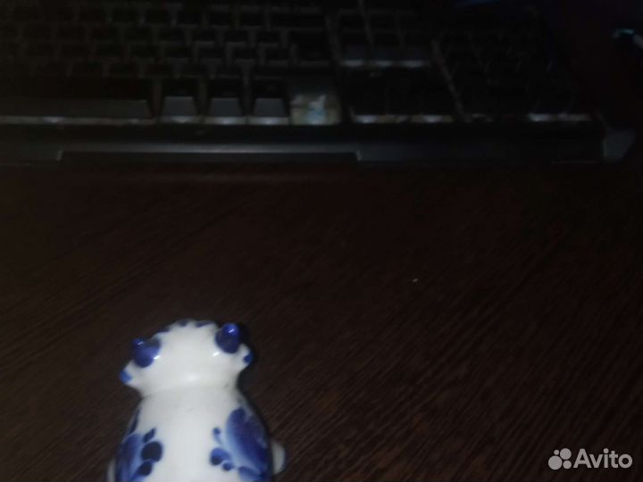 Игрушка бык с фабрики гжель