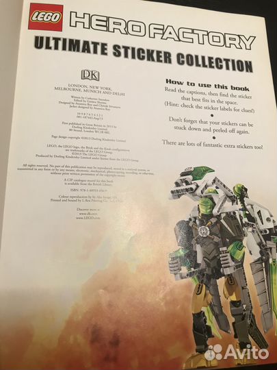 Книга со стикерами Hero Factory