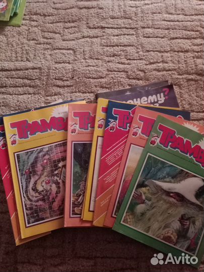 Журналы трамвай, колобок, пионер, костер