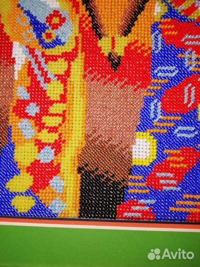 Картина вышитая чешским бисером