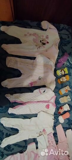 Вещи для девочки 2-4мес