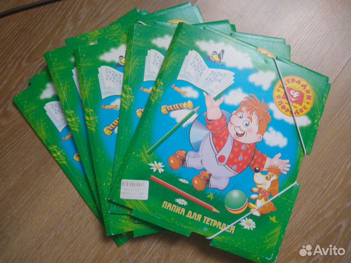 Набор тетрадей, папок, листков