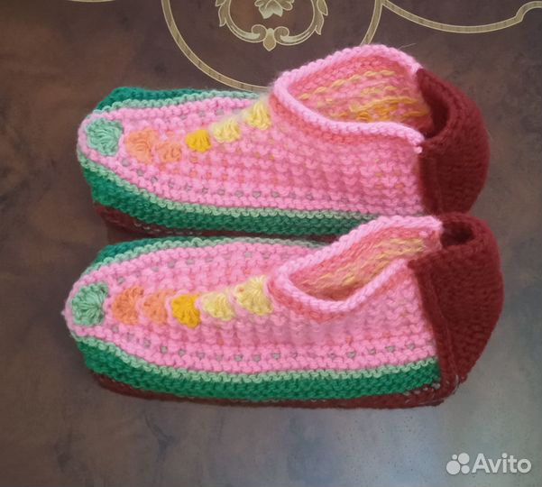 Носки шерстяные ручной вязки. 34 - 36 раз