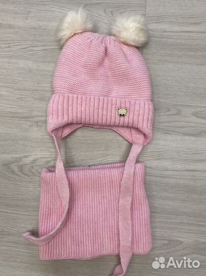 Комплект шапка, шарф