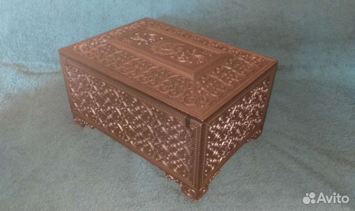 Шкатулка 1945-1990 г ларец из металла памятная