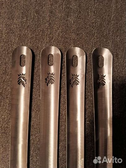 Ложка для обуви рожок 60см 90см нержавейка