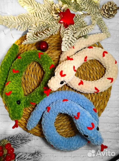 Змея, змейка, мягкая игрушка