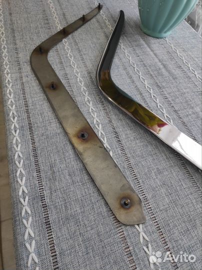 Хром переднего бампера Мерседес w124 e500