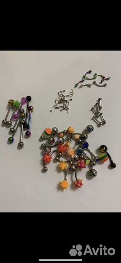 Серьги и иглы для пирсинга