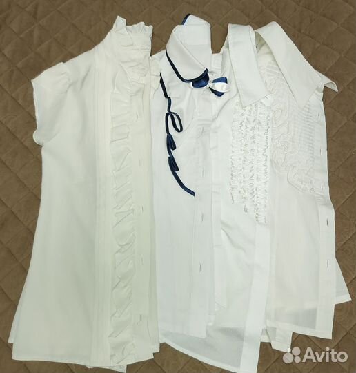 Блузки школьные 128-132