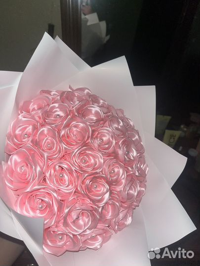 Букет из атласных лент