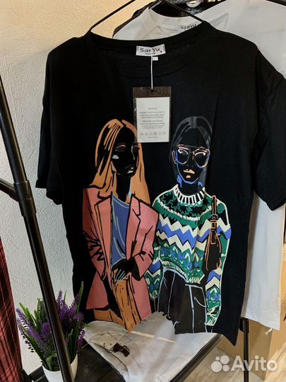 Футболка оверсайз 44 46 48 50 52