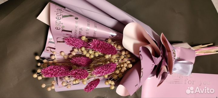 Мини букет из сухоцветов