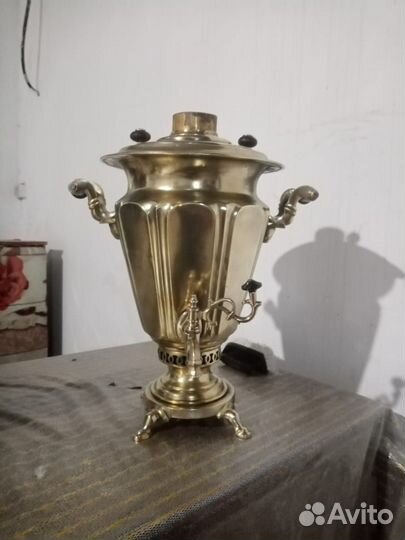 Самовар на дровах старинный