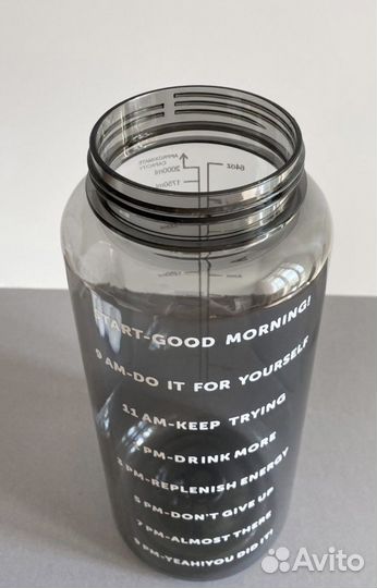 Новая Бутылка для воды 2л спортивная фитнес