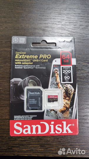 Sandisk Extreme Pro 64Gb Карта памяти MicroSD