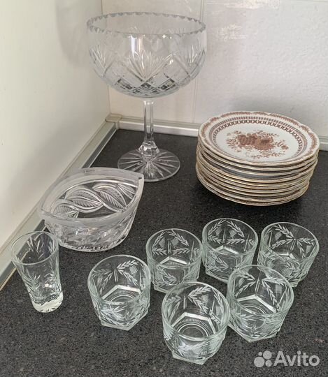 Посуда СССР ГДР фарфор хрусталь