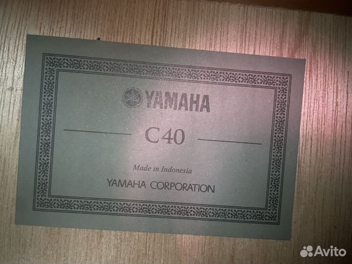 Классическая гитара yamaha c40 черная