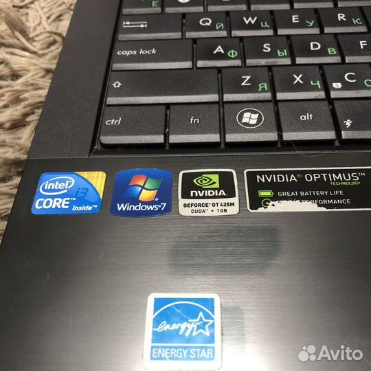 Asus n53j i3 4gb видео 1гб 256гб ssd идеал