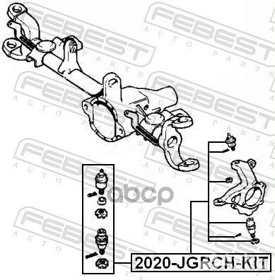 Опора шаровая верхняя Jeep Cherokee 84-01/Grand