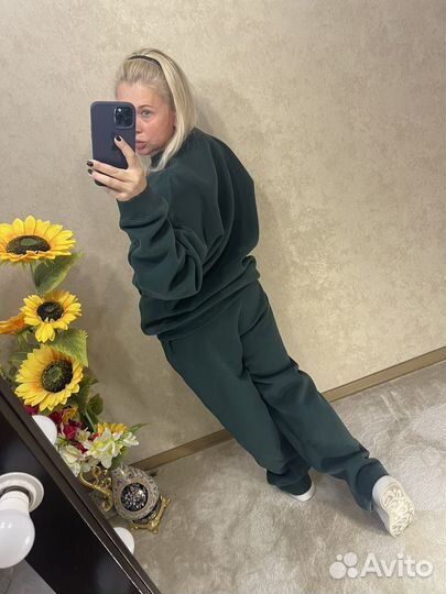 Спортивный костюм флис р:50-52