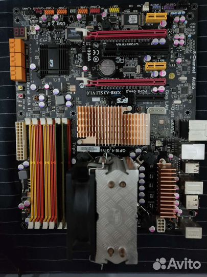 Материнская плата+процессор+кулер+оперативка