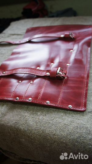 Скрутка для ножей, кожаная, ручной работы