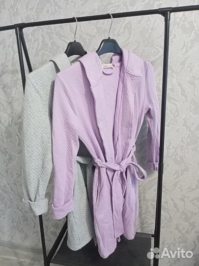 Домашний халат новый в наличии серый