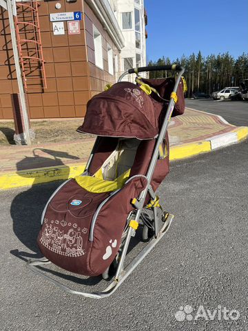 Детские санки на колесах