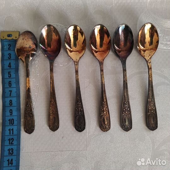 Кофейные ложечки мельхиор, серебро