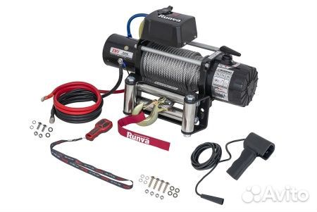 Лебедка 12V Runva 9500 lbs 4350 кг сталь EWV9500S