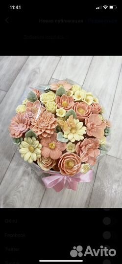 Шоколадные цветы, шоколадные розы